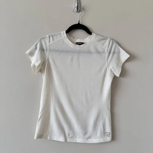 Allbirds-Waffle Textured Cream Lightweight Tee (Size:Small) - Picture 1 of 10